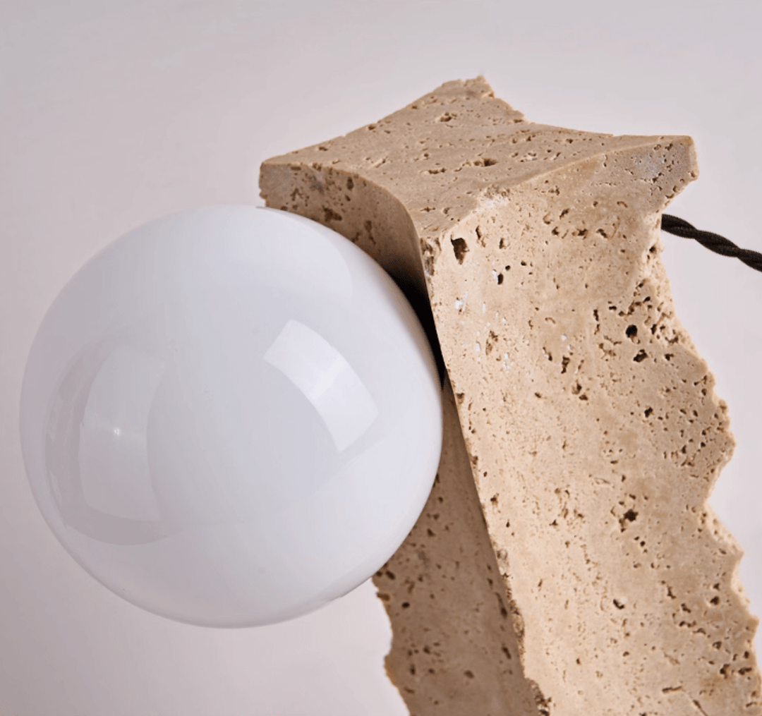 Terra Travertine Orb Table Lamp - Vakkerlight