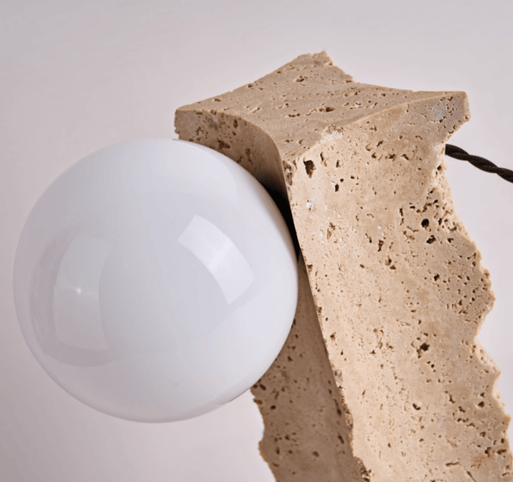 Terra Travertine Orb Table Lamp - Vakkerlight