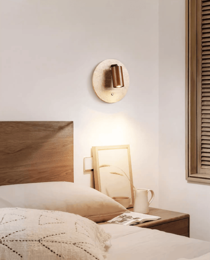 Travertine Spot Wall Sconce - Vakkerlight