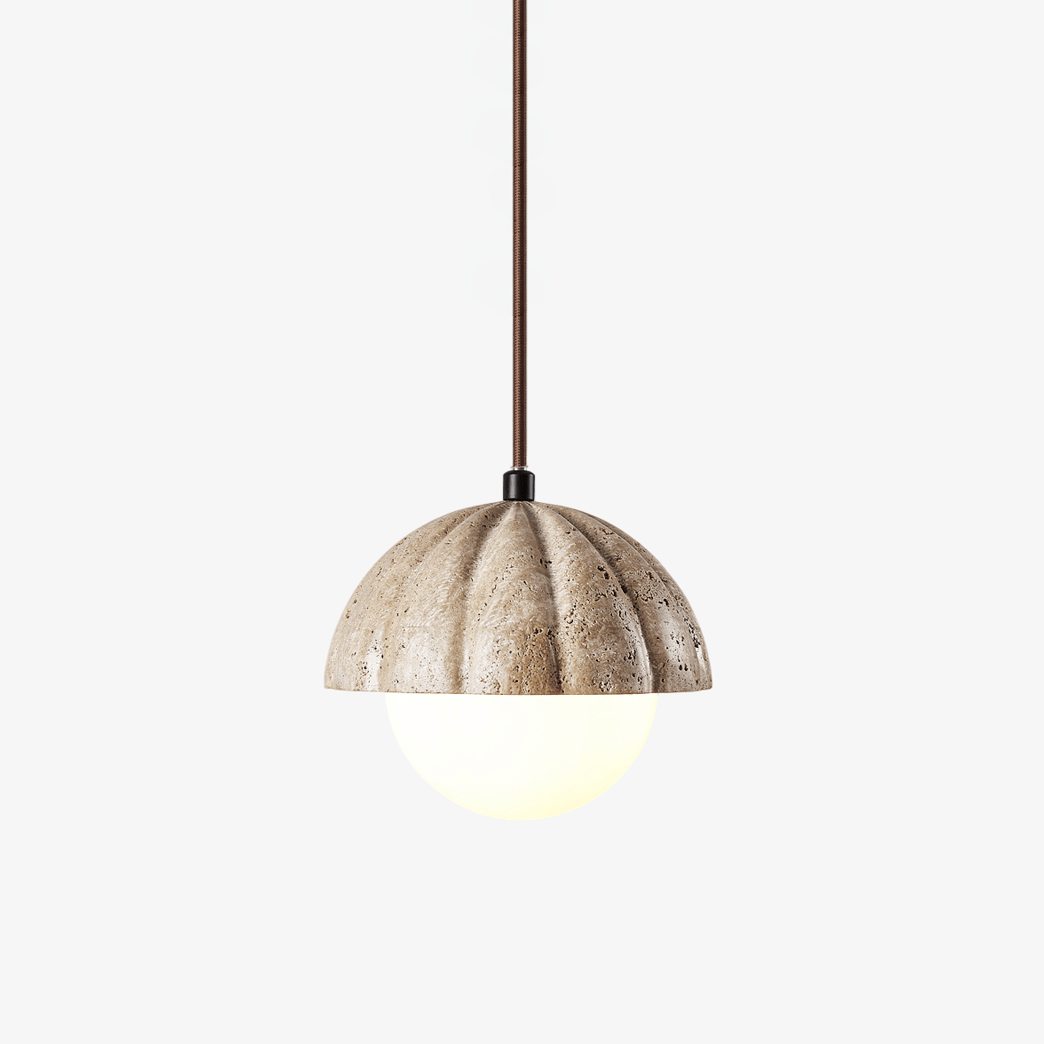 Fluted Orb Pendant Lamp - Vakkerlight