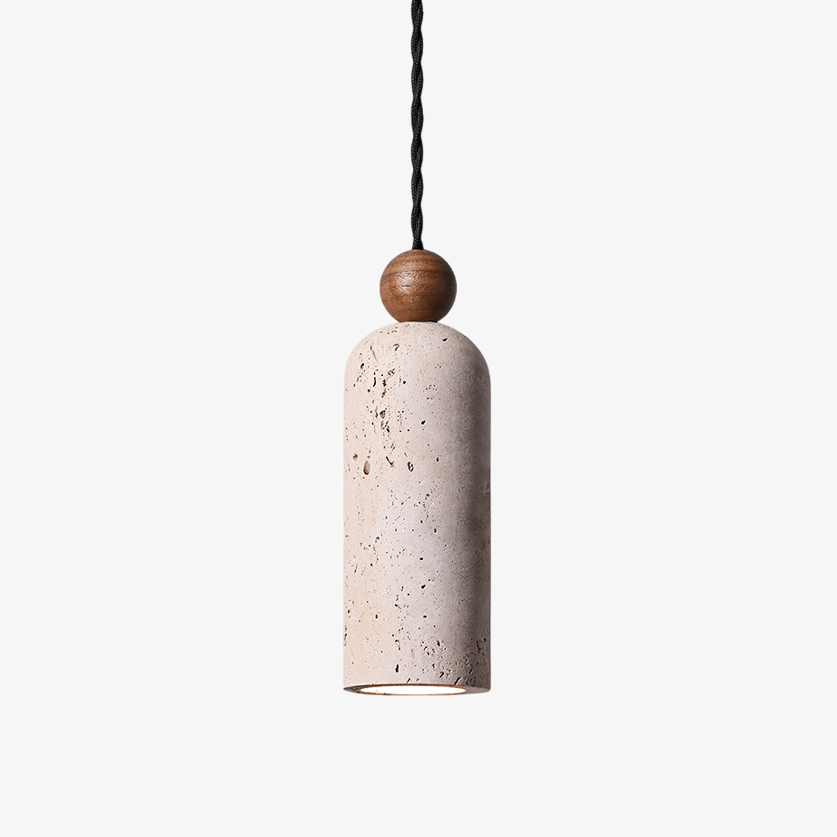 Cylinder Wood Bead Pendant Light - Vakkerlight