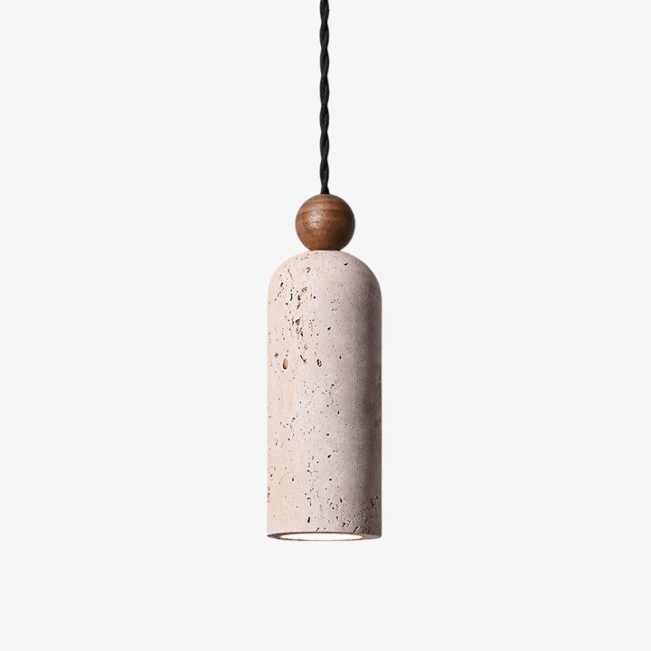 Cylinder Wood Bead Pendant Light - Vakkerlight