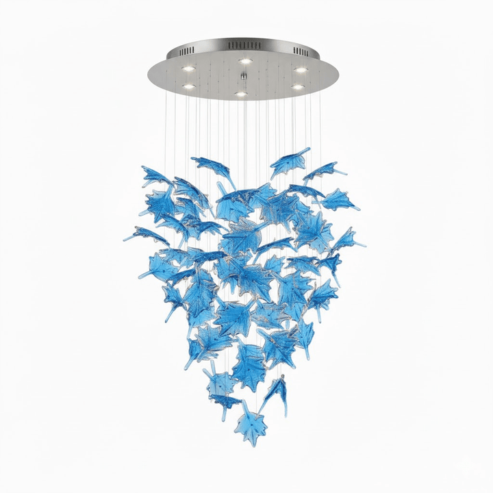 Multicolor Crystal Maple Leaf Chandelier - Vakkerlight