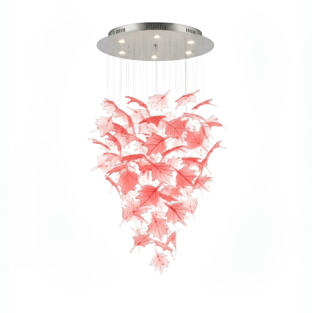 Multicolor Crystal Maple Leaf Chandelier - Vakkerlight