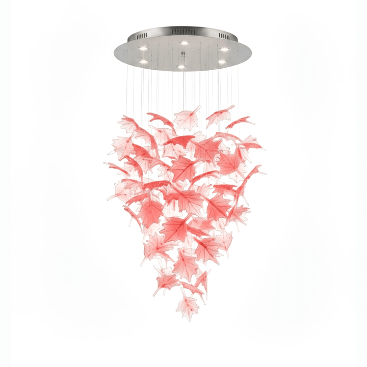 Multicolor Crystal Maple Leaf Chandelier - Vakkerlight