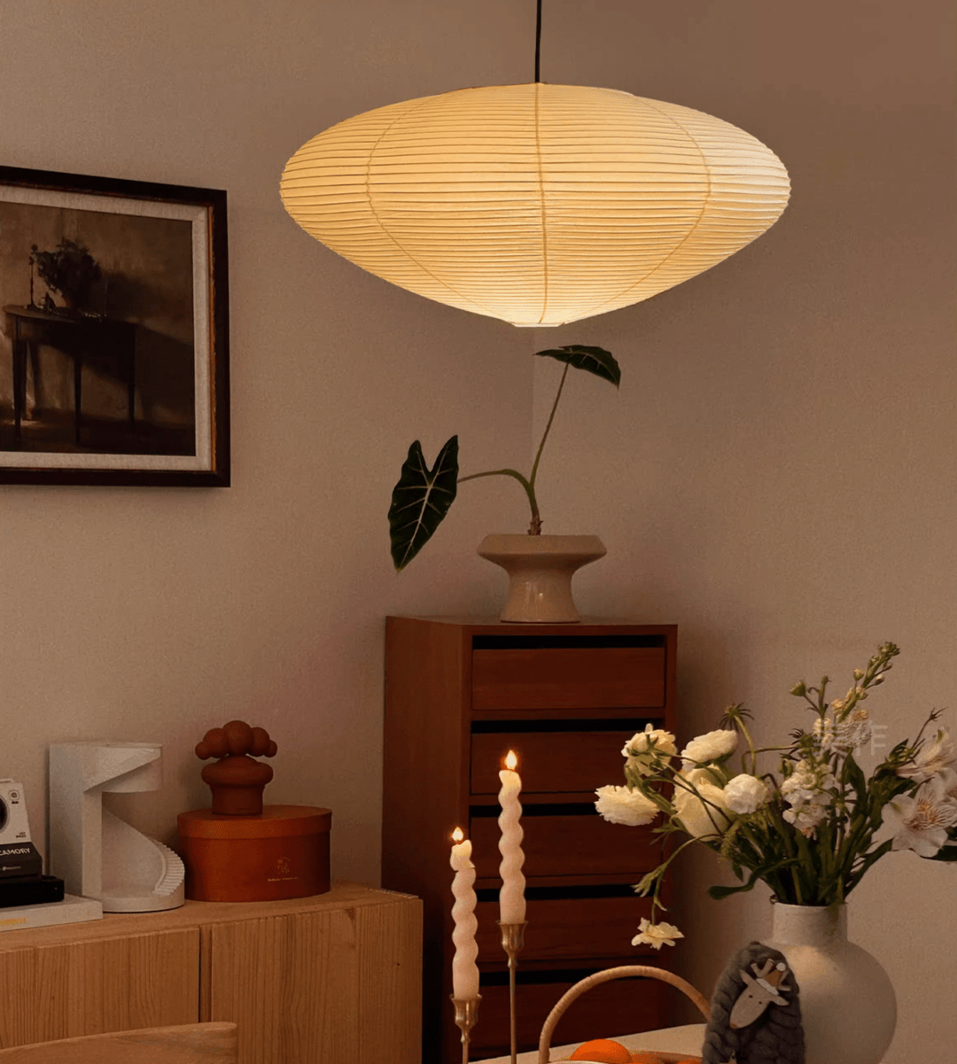 Washi Paper 15A 21A 26A Pendant Light - Vakkerlight