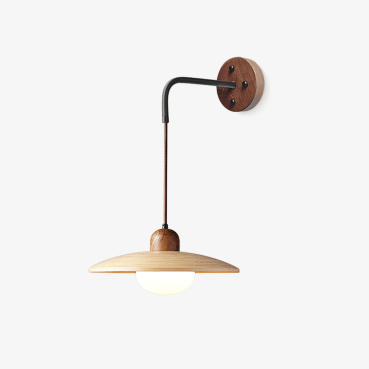 Wooden Saucer Wall Sconce - Vakkerlight