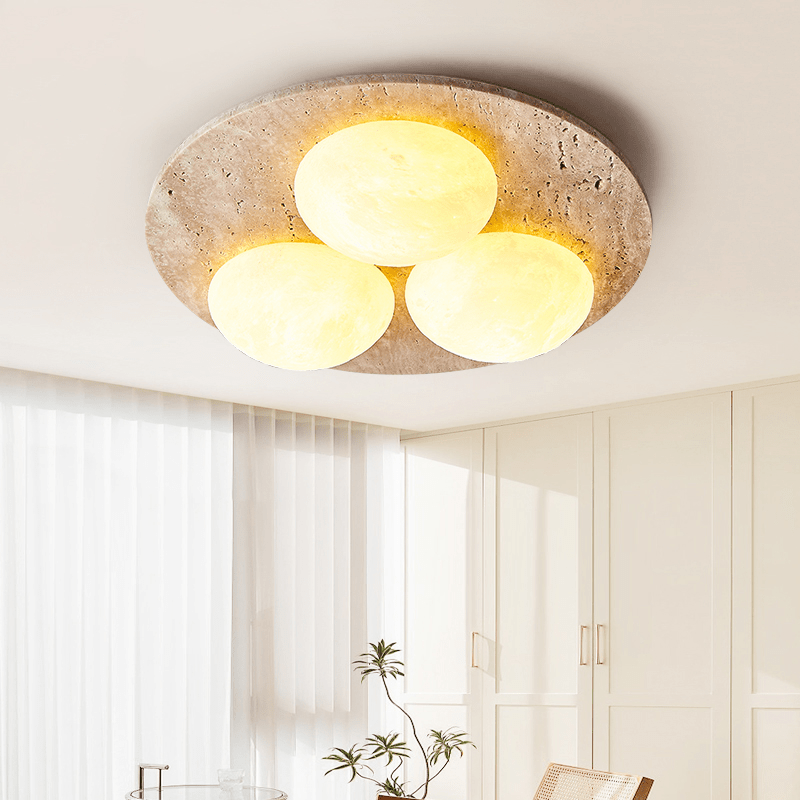 Trio Travertine Ceiling Light - Vakkerlight