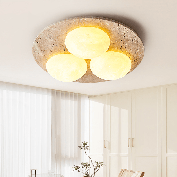 Trio Travertine Ceiling Light - Vakkerlight