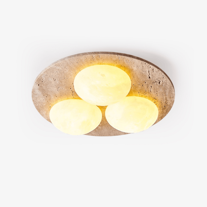 Trio Travertine Ceiling Light - Vakkerlight