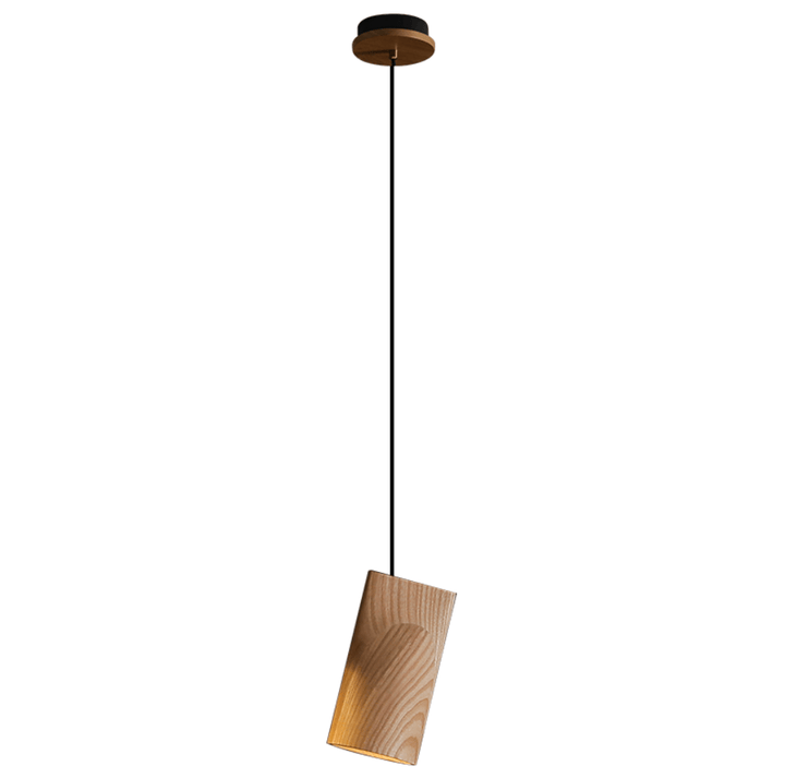 Nordic Tilted Wood Pendant Light - Vakkerlight