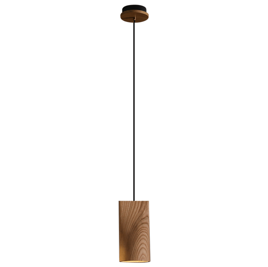 Nordic Tilted Wood Pendant Light - Vakkerlight