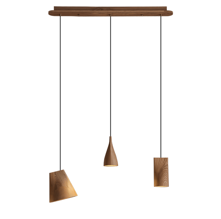 Nordic Tilted Wood Pendant Light - Vakkerlight