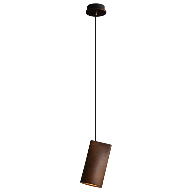 Nordic Tilted Wood Pendant Light - Vakkerlight