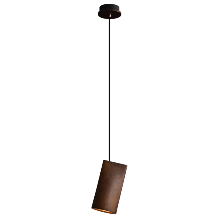 Nordic Tilted Wood Pendant Light - Vakkerlight