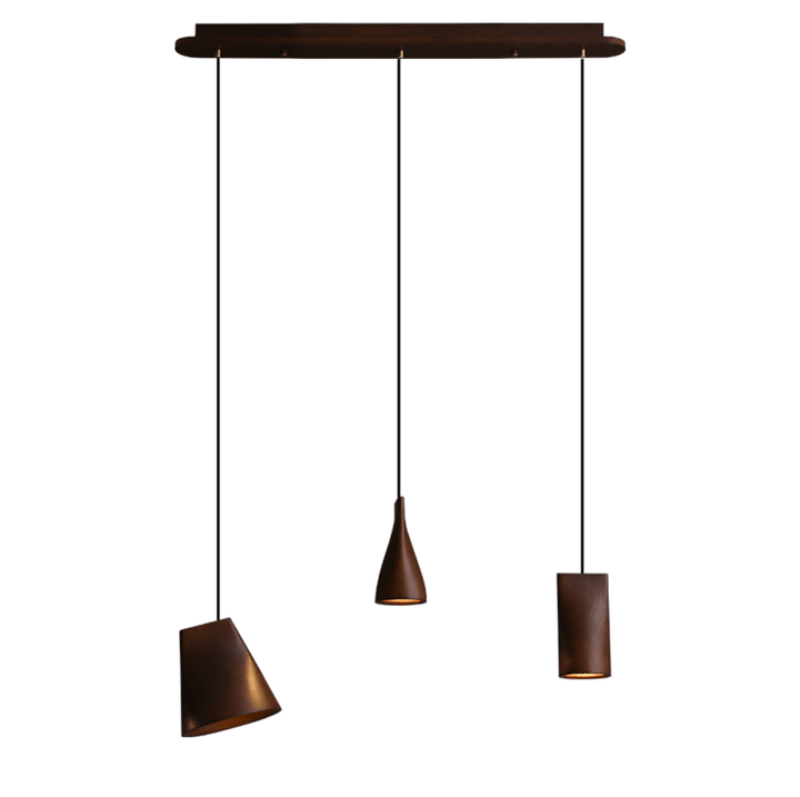 Nordic Tilted Wood Pendant Light - Vakkerlight