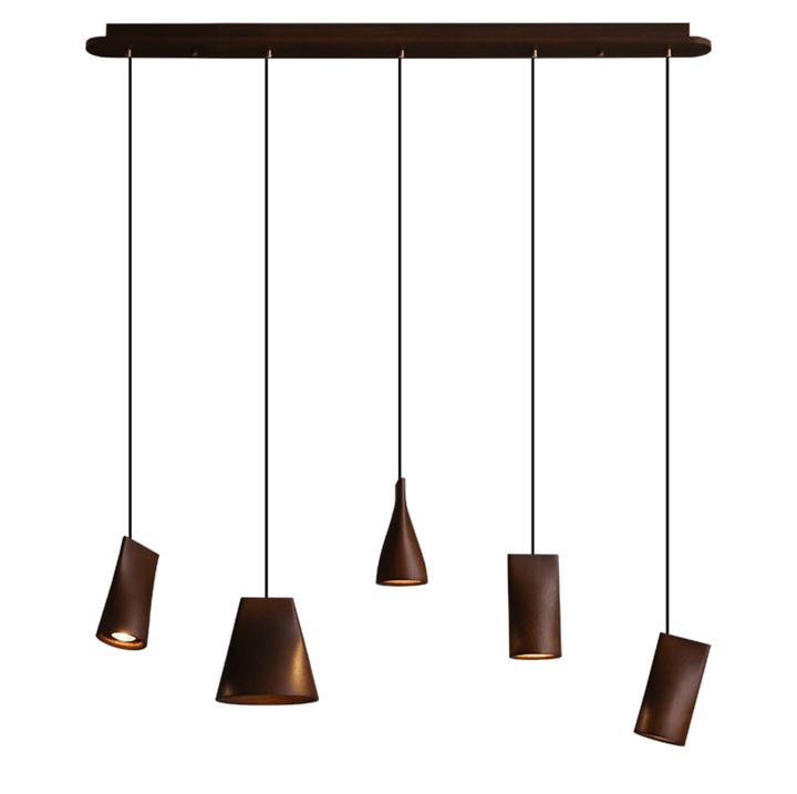 Nordic Tilted Wood Pendant Light - Vakkerlight