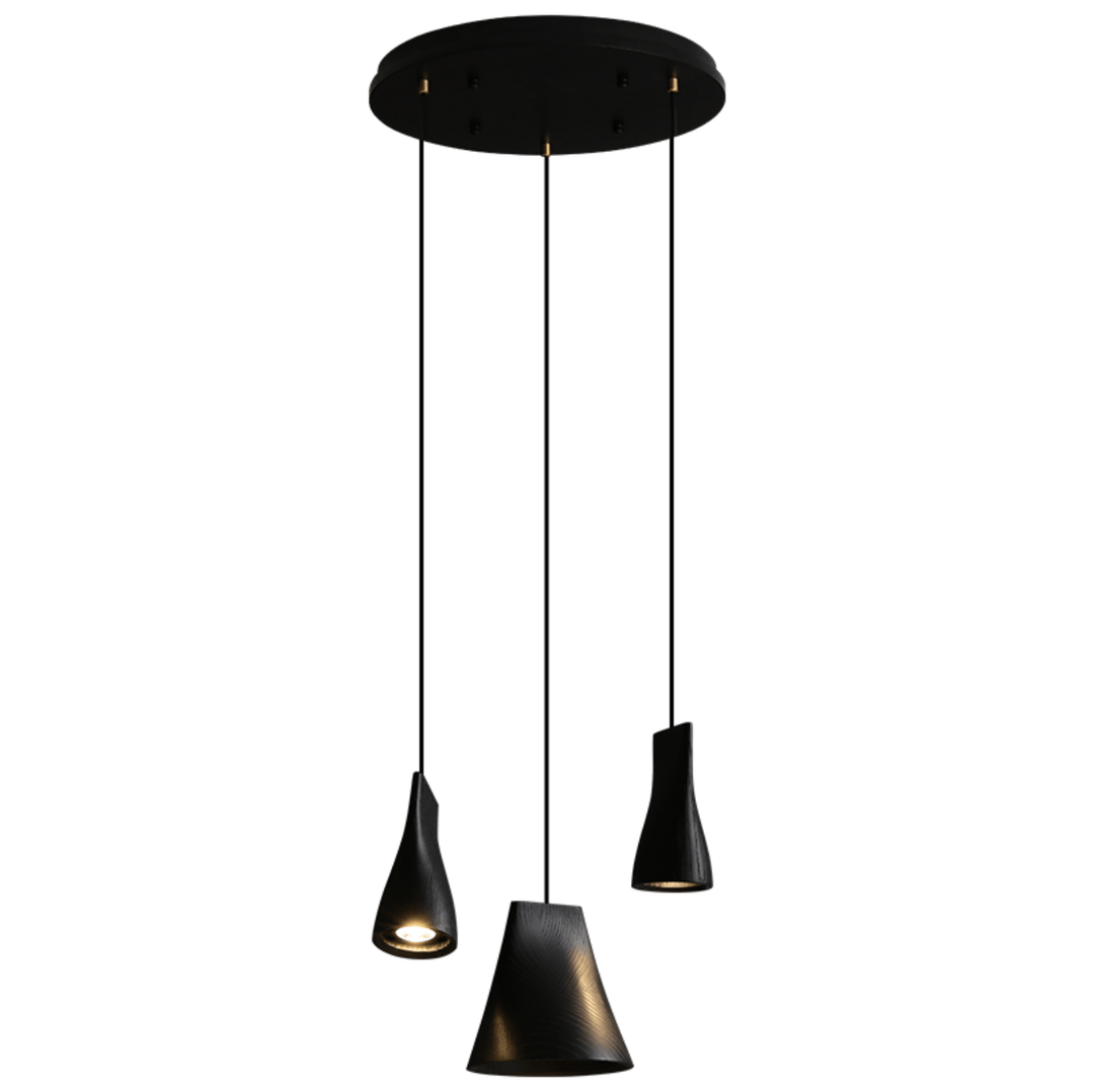 Nordic Tilted Wood Pendant Light - Vakkerlight