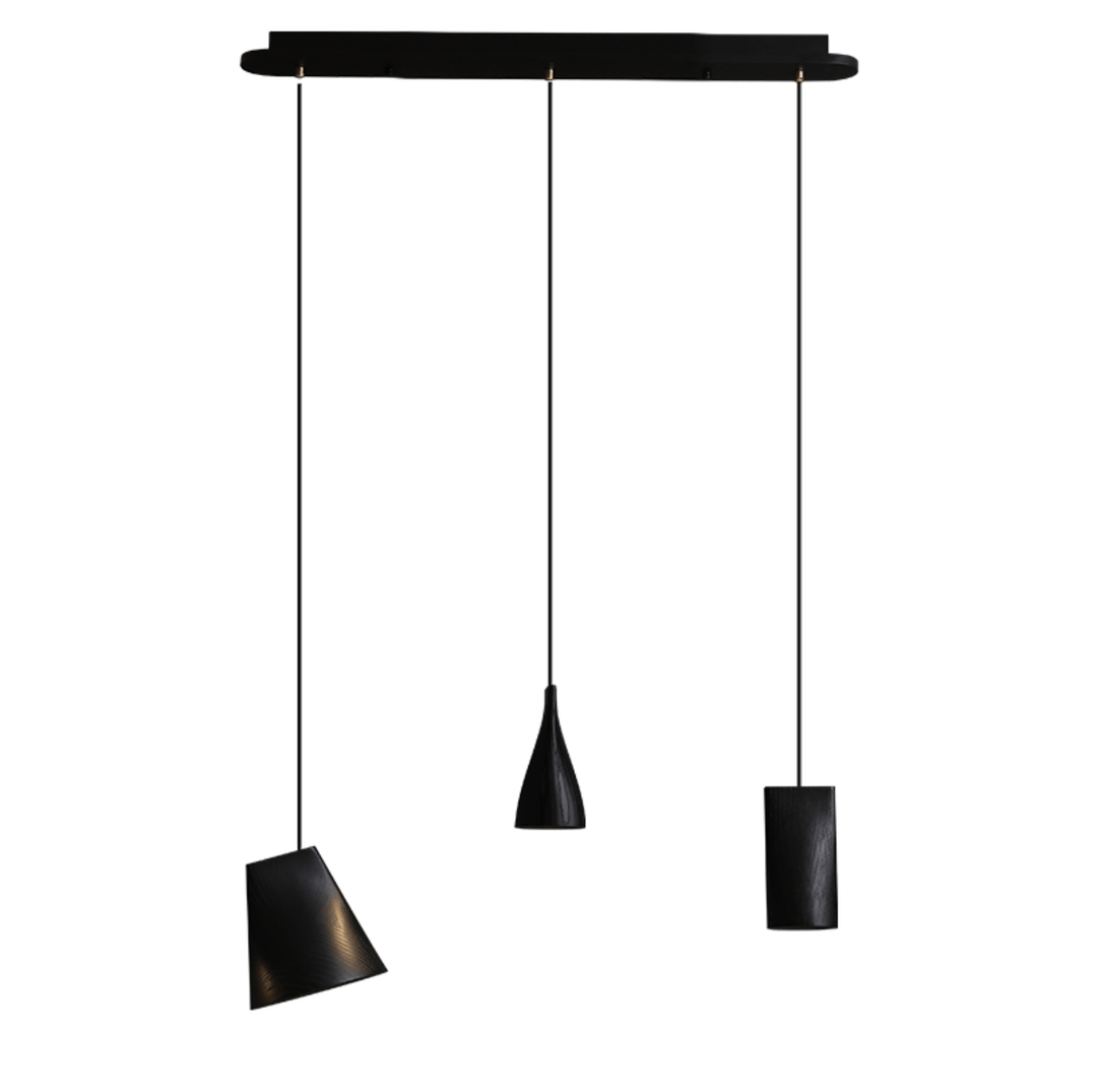 Nordic Tilted Wood Pendant Light - Vakkerlight