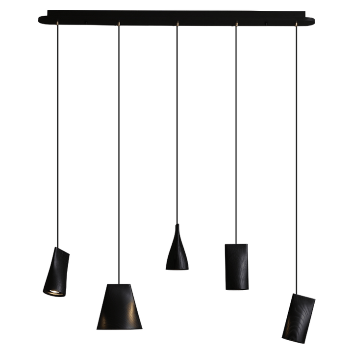 Nordic Tilted Wood Pendant Light - Vakkerlight