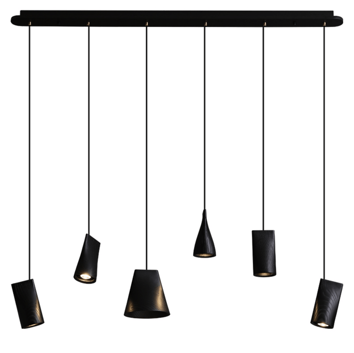 Nordic Tilted Wood Pendant Light - Vakkerlight