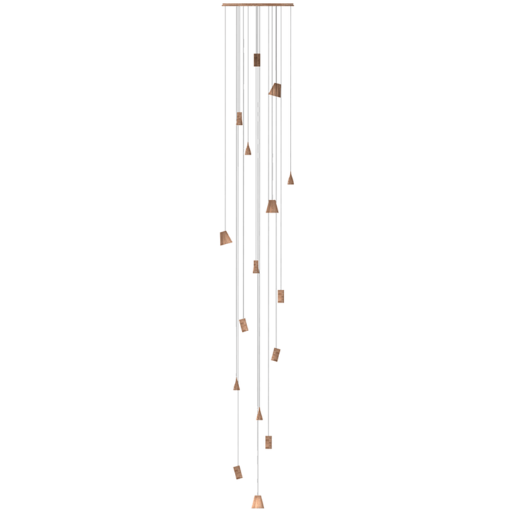 Nordic Tilted Wood Pendant Light - Vakkerlight