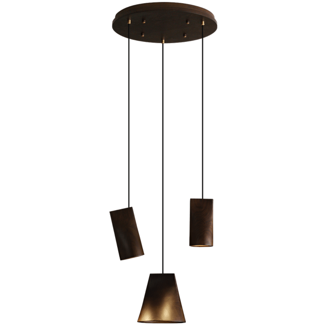 Nordic Tilted Wood Pendant Light - Vakkerlight