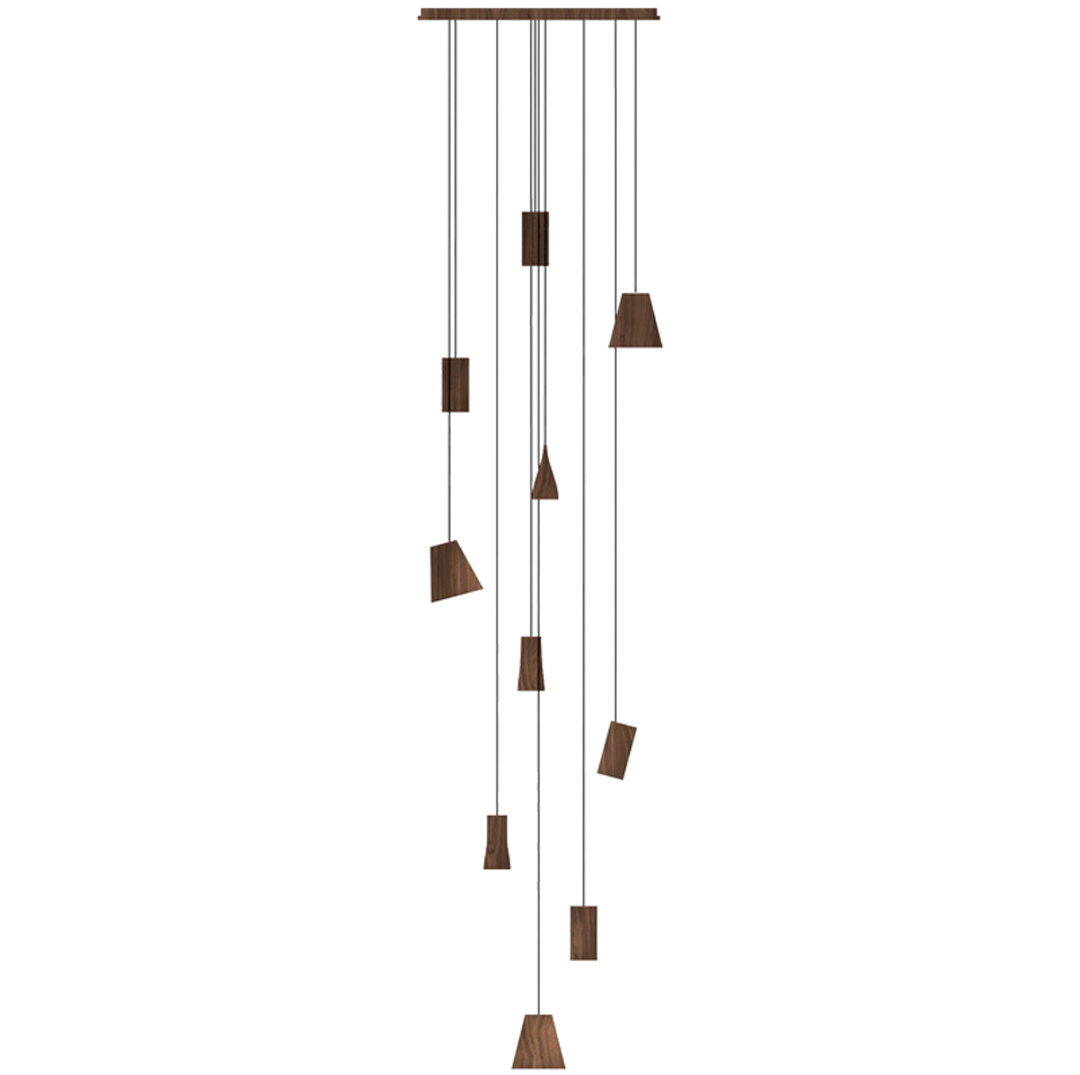 Nordic Tilted Wood Pendant Light - Vakkerlight