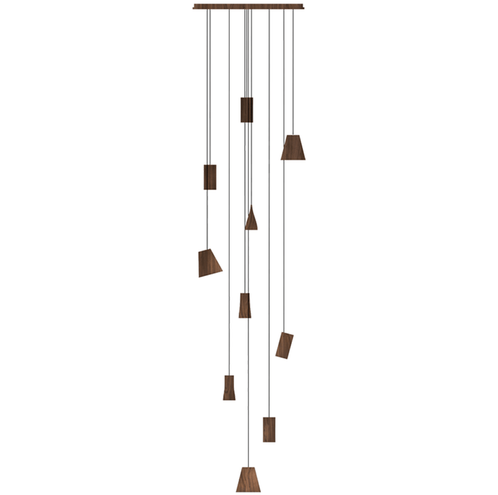 Nordic Tilted Wood Pendant Light - Vakkerlight