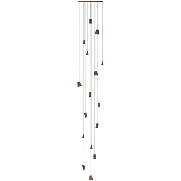 Nordic Tilted Wood Pendant Light - Vakkerlight