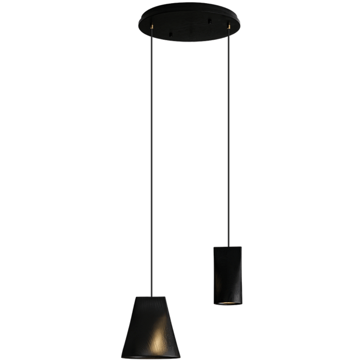 Nordic Tilted Wood Pendant Light - Vakkerlight
