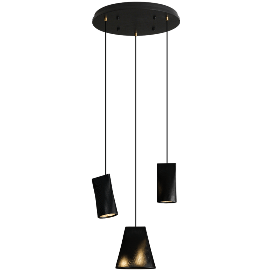 Nordic Tilted Wood Pendant Light - Vakkerlight