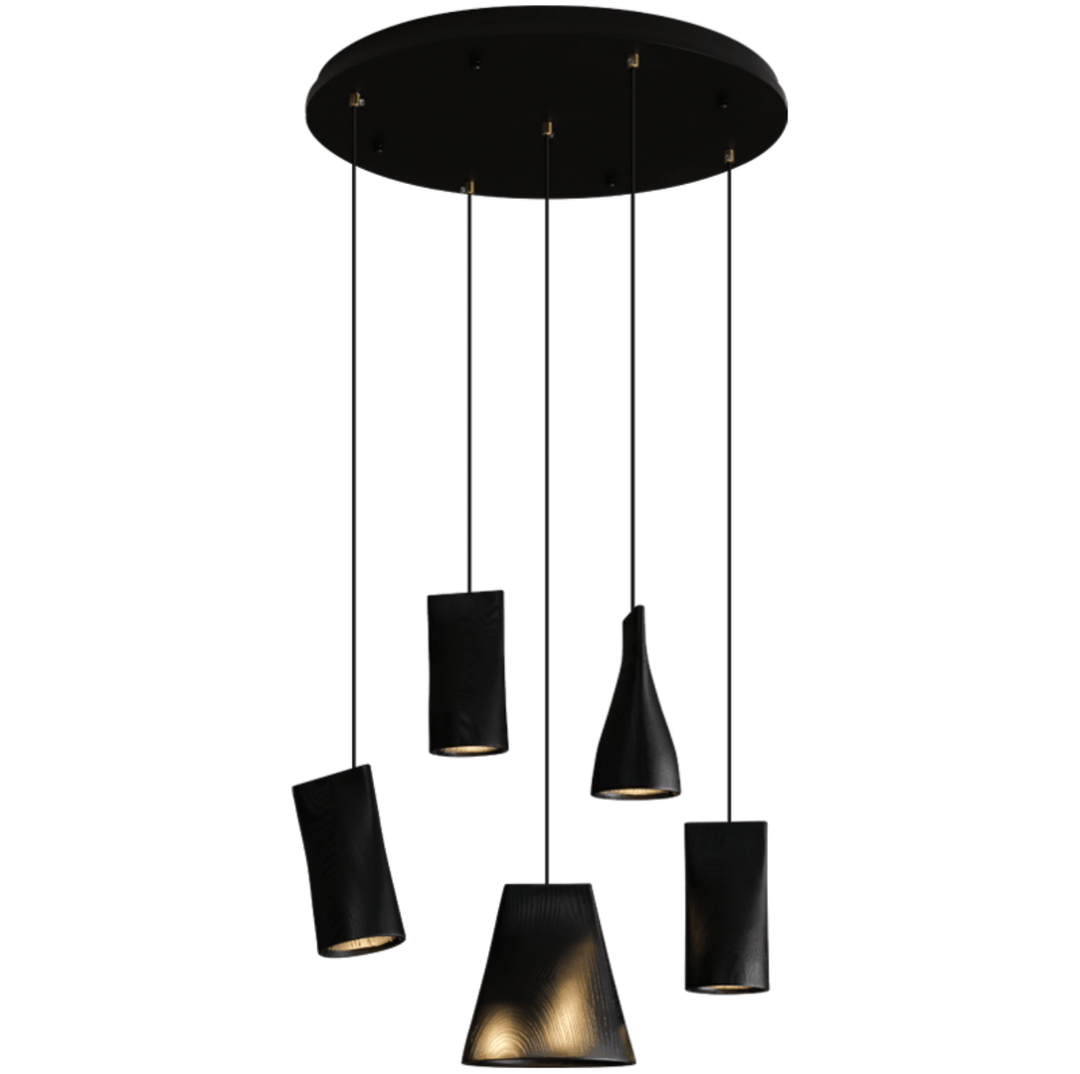 Nordic Tilted Wood Pendant Light - Vakkerlight