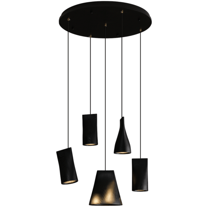 Nordic Tilted Wood Pendant Light - Vakkerlight