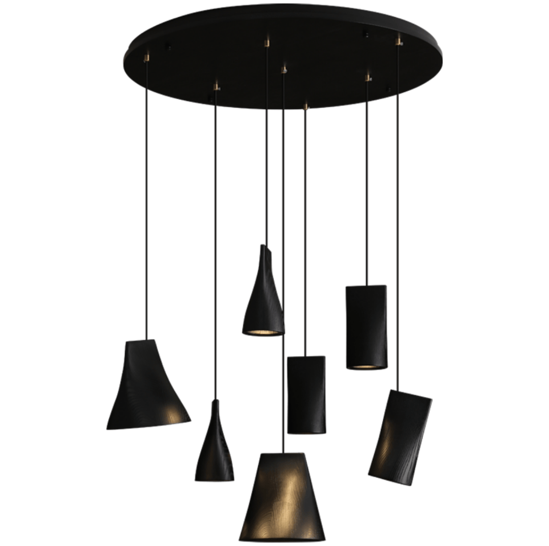 Nordic Tilted Wood Pendant Light - Vakkerlight