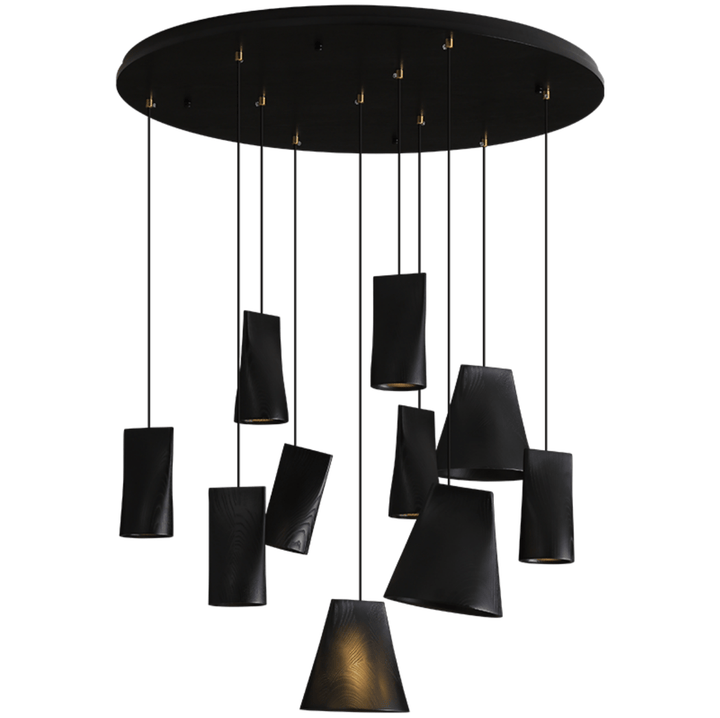 Nordic Tilted Wood Pendant Light - Vakkerlight