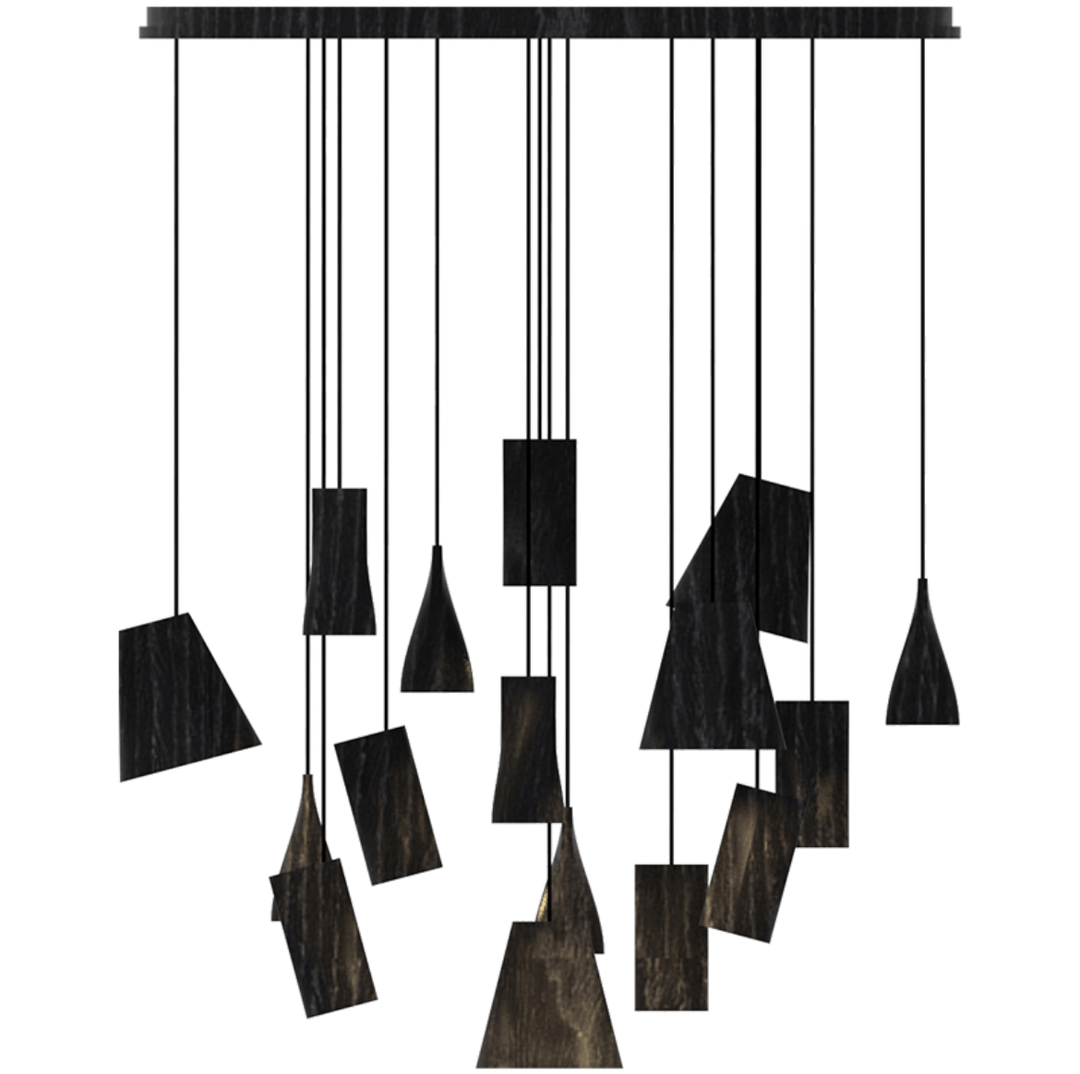 Nordic Tilted Wood Pendant Light - Vakkerlight