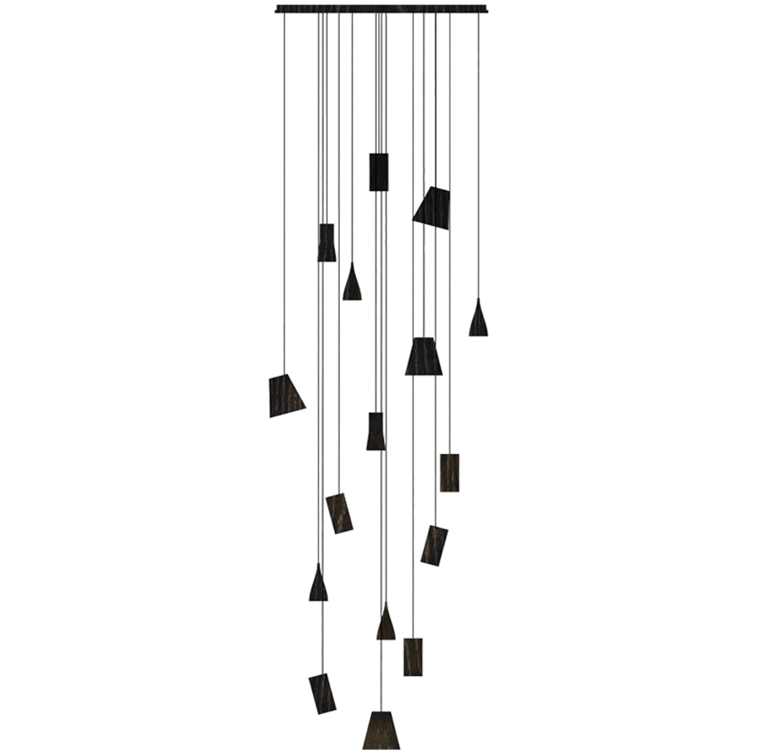 Nordic Tilted Wood Pendant Light - Vakkerlight