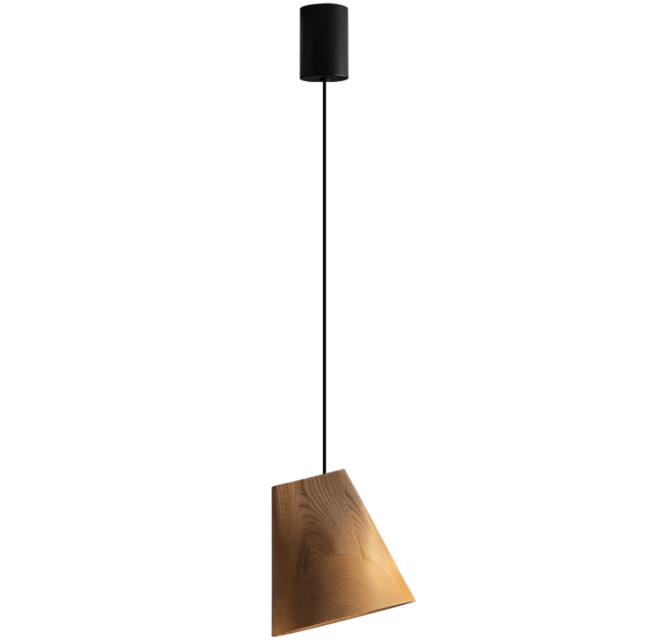 Nordic Tilted Wood Pendant Light - Vakkerlight