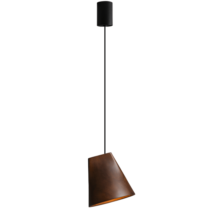 Nordic Tilted Wood Pendant Light - Vakkerlight