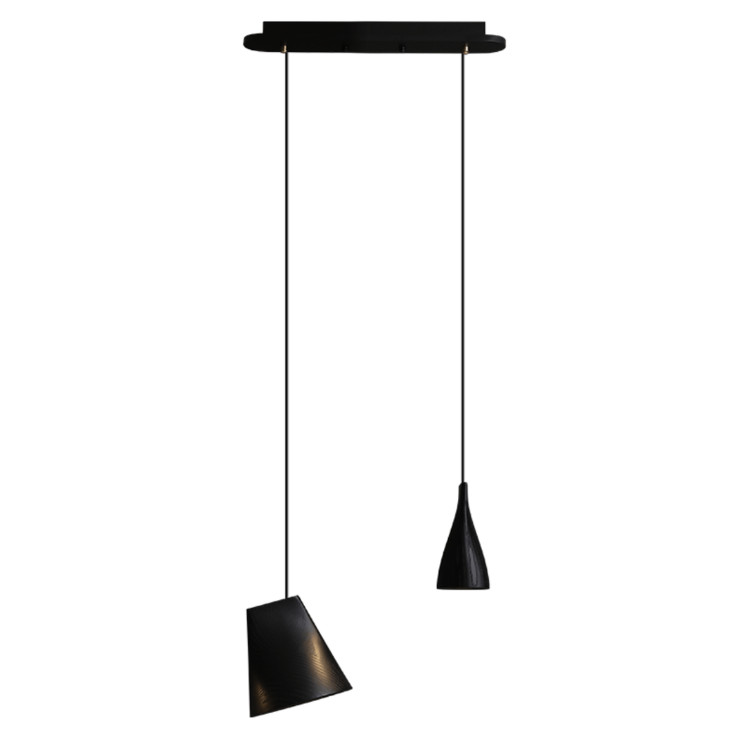 Nordic Tilted Wood Pendant Light - Vakkerlight