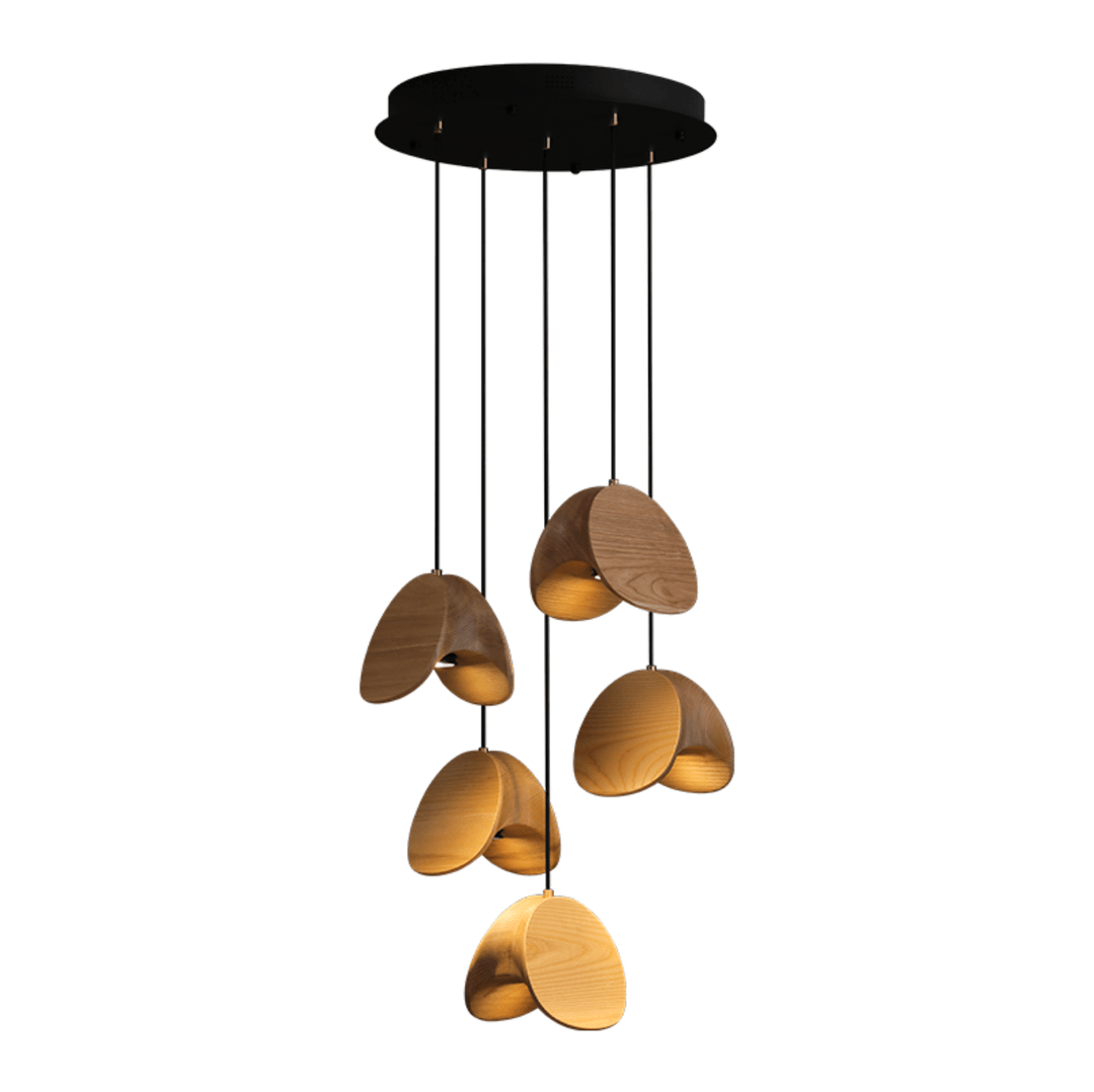 Orbit Fold Wood Pendant Light - Vakkerlight