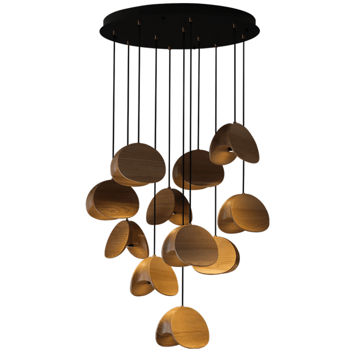 Orbit Fold Wood Pendant Light - Vakkerlight