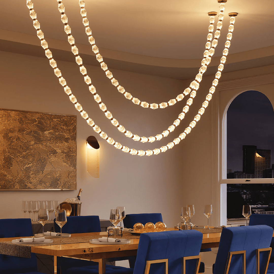 Glass Chain Chandelier - Vakkerlight