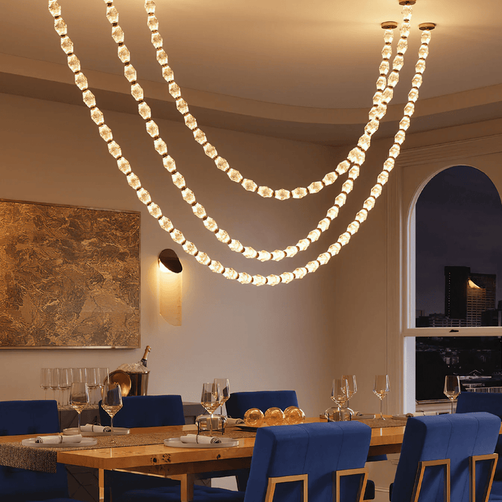 Glass Chain Chandelier - Vakkerlight