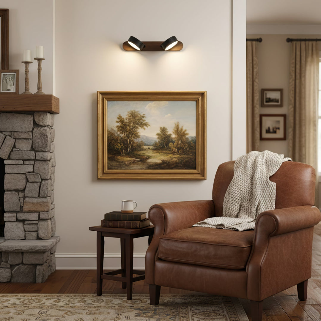 Black Travertine Duo Wall Light - Vakkerlight