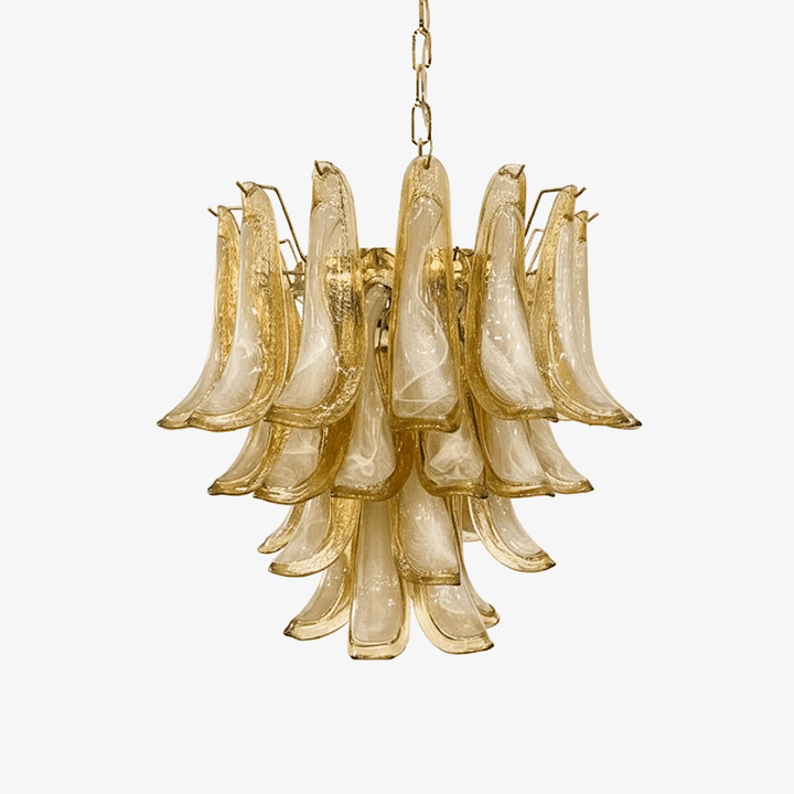 Amber Glass Murano Petals Chandelier - Vakkerlight