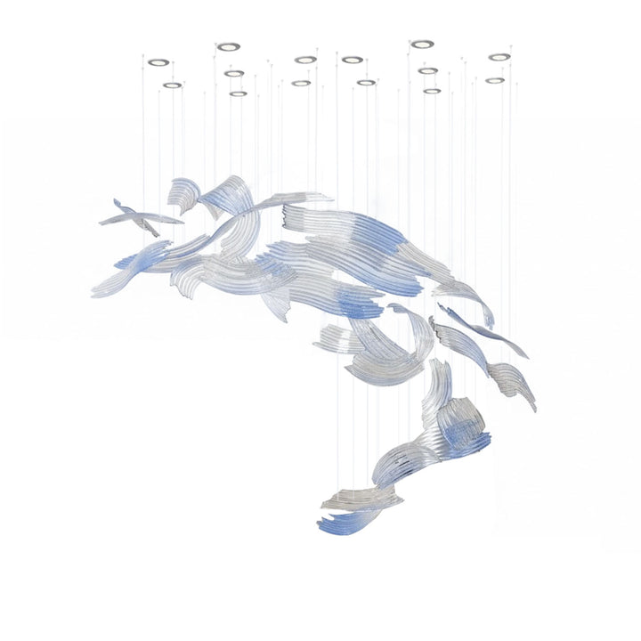 Brush Art Glass Chandelier - Vakkerlight