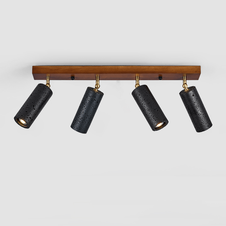 Volcanic Wood Trio Ceiling Spot - Vakkerlight