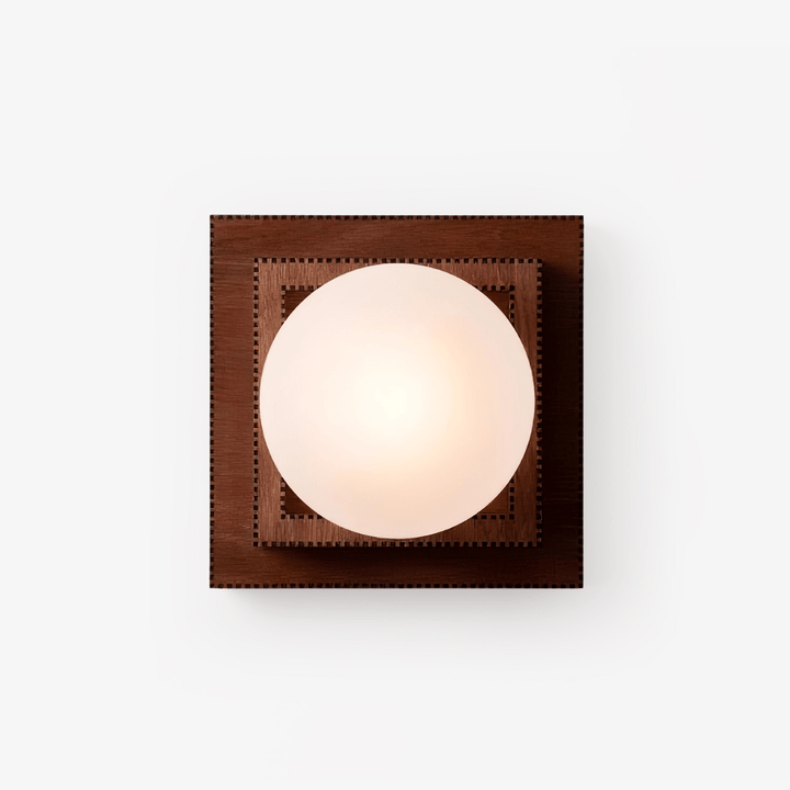 Wood Layered Globe Wall Sconce - Vakkerlight
